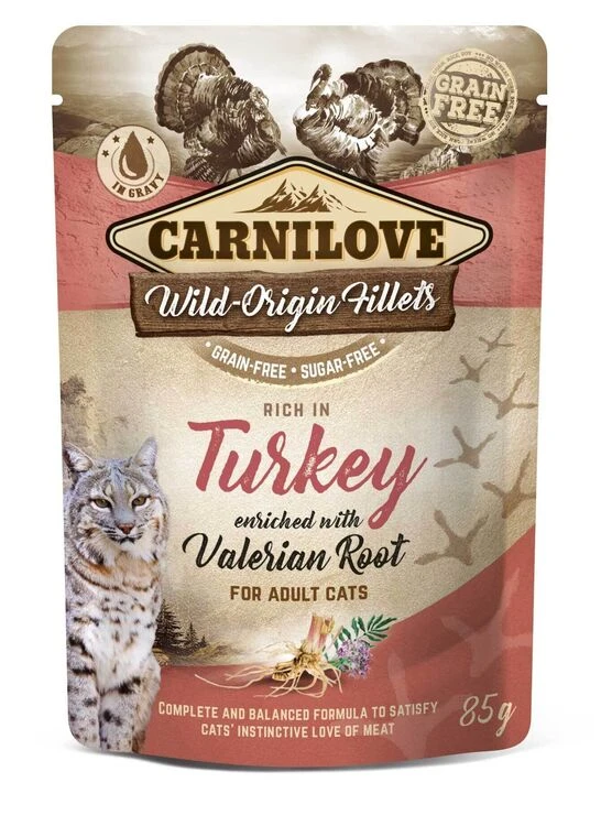 Carnilove Cat Pouch Turkey With Valerian
