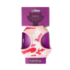 Great&Small Cat Harness Pink Camo