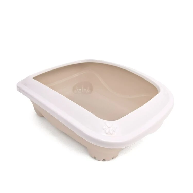 Great&Small Litter Tray With Rim Stone Beige