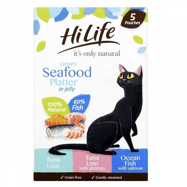 HiLife It's Only Natural Luxury Seafood Platter In Jelly Variety Pack