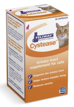 Feliway Cystease Anti-Anxiety Urinary Tract Supplement - 30 Capsules
