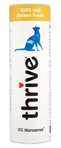 12 X Thrive Cat Treats 100% Chicken 25g