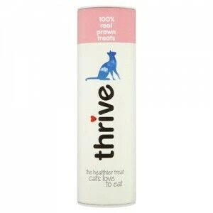 12 X Thrive Cat Treats 100% Shrimp 15g