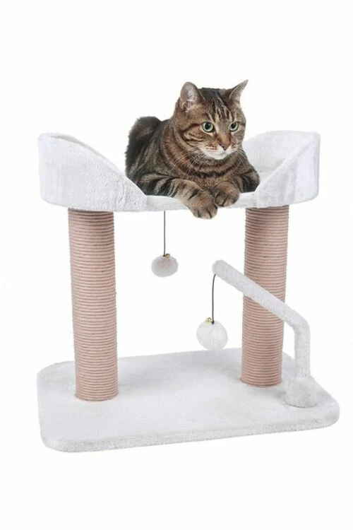 Petface Two Tier Cat Play Station Cream