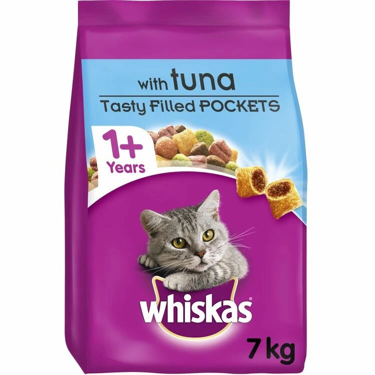 Whiskas 1+ Cat Complete Dry Food With Tuna 7kg