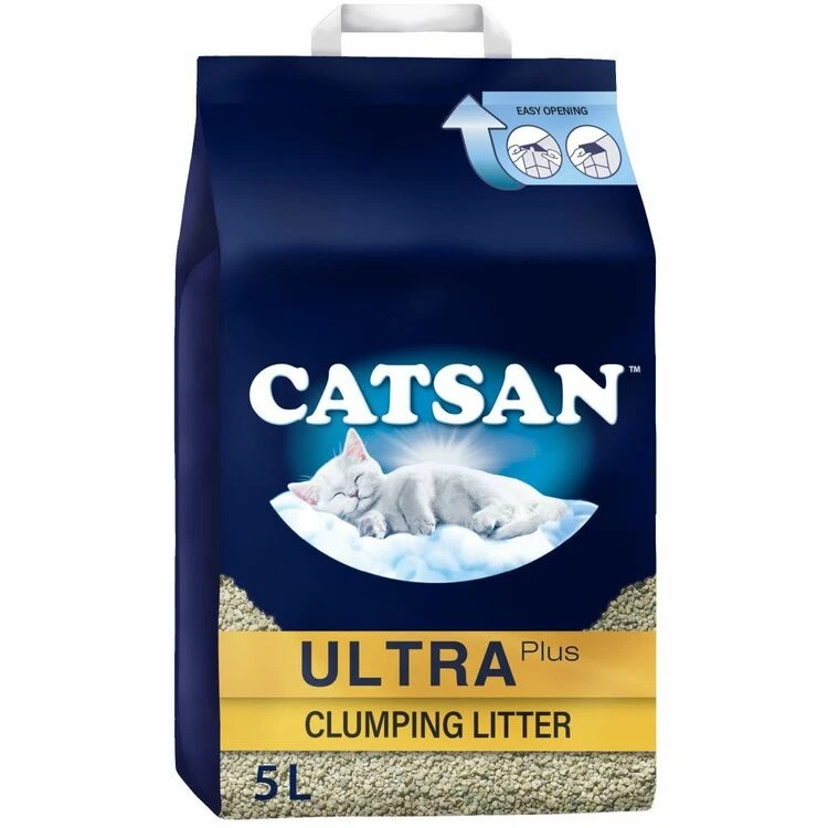 CATSAN Ultra Clumping Odour Control Cat Litter 5L