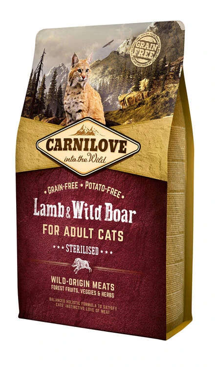 Carnilove Lamb & Wild Boar Adult Cat Food