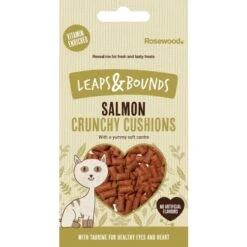 12 X Rosewood Leaps & Bounds Salmon Crunchy Cushions 60g