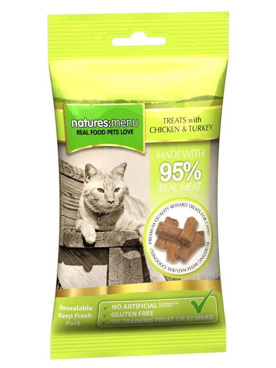 Natures Menu Real Meat Chicken & Turkey Cat Treats
