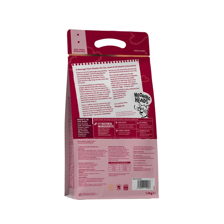 Meowing Heads Senior Moments Dry Cat Food - Image 3