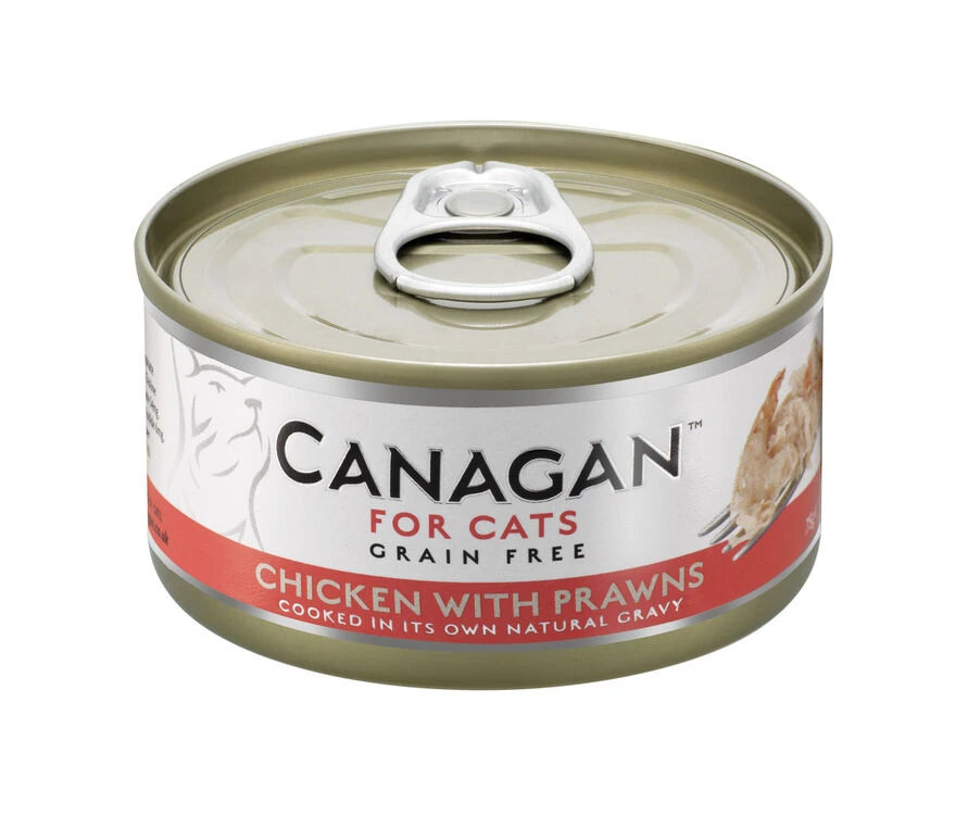 12 X 75g Canagan Chicken With Prawns Grain-Free Cat Food