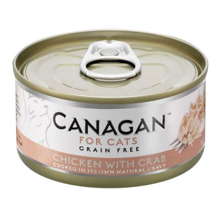 12 X 75g Canagan Free Run Chicken With Crab Grain-Free Cat Food
