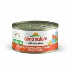 24 X Almo Nature HFC Natural Chicken & Pumpkin Adult Cat Food 70g