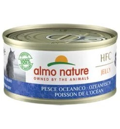 24 X Almo Nature HFC Natural Jelly Oceanic Fish Adult Cat Food 70g