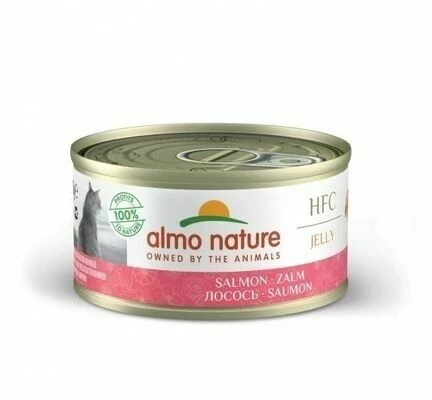 24 X Almo Nature HFC Natural Salmon Adult Cat Food 70g