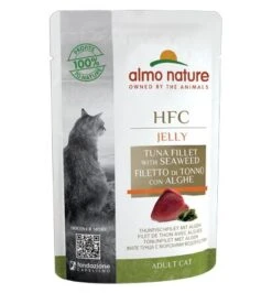24 X Almo Nature HFC Jelly Tuna Fillet With Seaweed Cat Food 55g