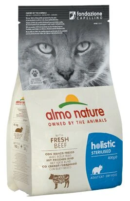 Almo Nature Holistic Beef & Rice Sterilised Cat Food - 2kg