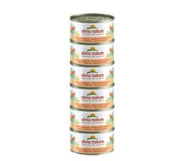 18 X Almo Nature Megapack Tuna And Shrimps Cat Food 6 X 70g