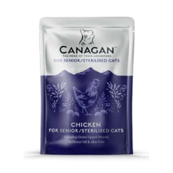 8 X 85g Canagan Wet Cat Food Pouches In Chicken For Senior/Sterilised Cats