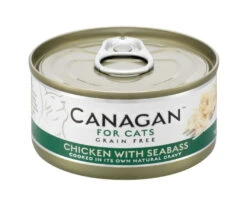 12 X 75g Canagan Chicken With Seabass Grain-Free Cat Food