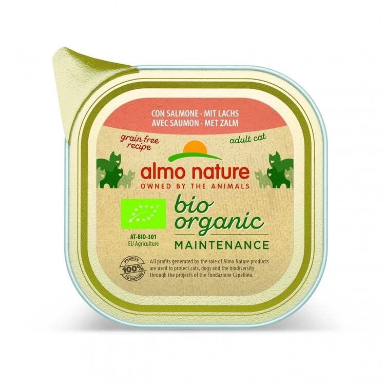 19 X 85g Almo Nature Bio-organic Maintenance With Salmon