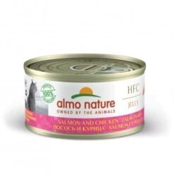 24 X Almo Nature HFC Jelly Salmon And Chicken Cat Food 70g