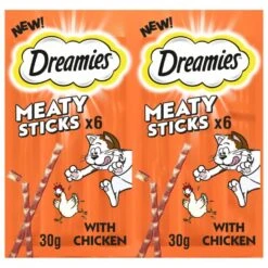 14 X Dreamies Meaty Sticks With Chicken 30g