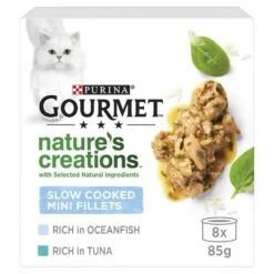 48 X Gourmet Natures Creations Cat Food Fish 85g