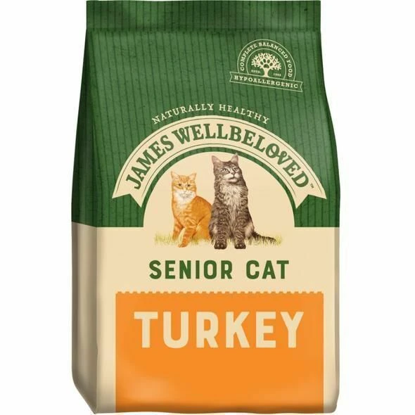 James Wellbeloved Senior Turkey Dry Cat Food