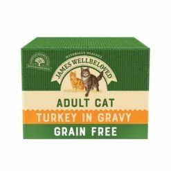 James Wellbeloved Grain Free Turkey Adult Wet Cat Food - 12 X 85g