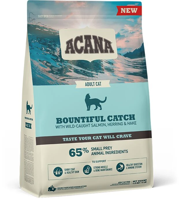 New ACANA Bountiful Catch Cat Food With Salmon