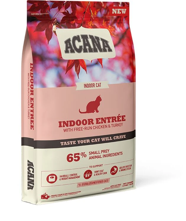 New ACANA Indoor Entrée Cat Food With Chicken