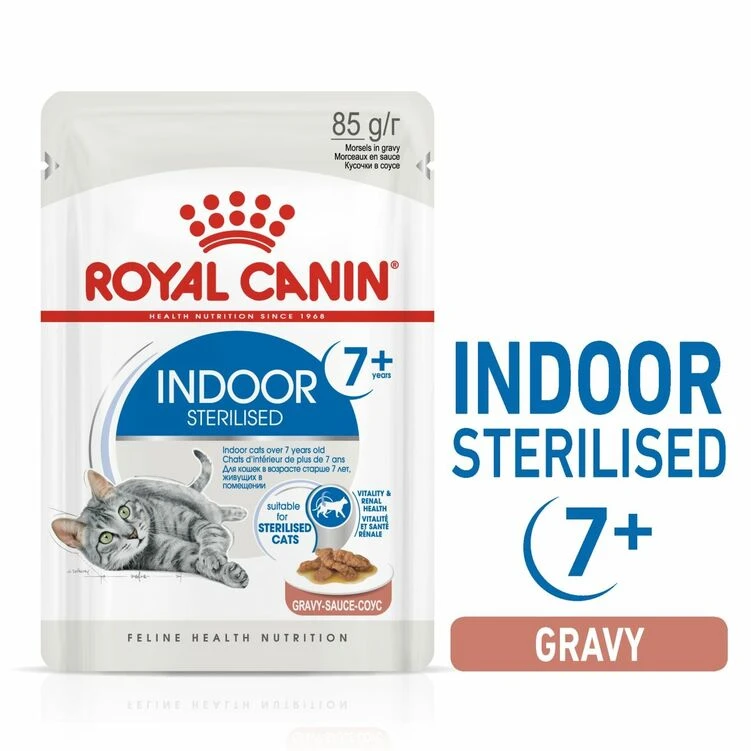 ROYAL CANINĀ® Indoor Sterilised 7+ In Gravy Adult Wet Cat Food - Image 2
